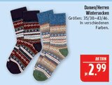 Damen/Herren Wintersocken Angebote bei Marktkauf Schweinfurt für 2,99 €