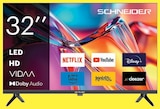 Téléviseur 32" LED HD SMART VIDAA - SCHNEIDER - Super U à L'Haÿ-les-Roses Téléviseur 32" LED HD SMART VIDAA - SCHNEIDER en promo chez Super U L'Haÿ-les-Roses à 99,00 €