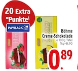 Creme-Schokolade im EDEKA Prospekt Creme-Schokolade von Böhme im aktuellen EDEKA Prospekt für 0,89 €
