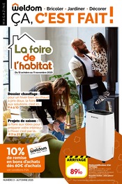 Prospectus Weldom "La foire de l'habitat" en cours à Nanterre, Page 1 Catalogue Weldom en cours à Nanterre, "La foire de l'habitat", Page 1