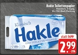Klassisch Toilettenpapier Angebote von Hakle bei E center Wuppertal für 2,99 €