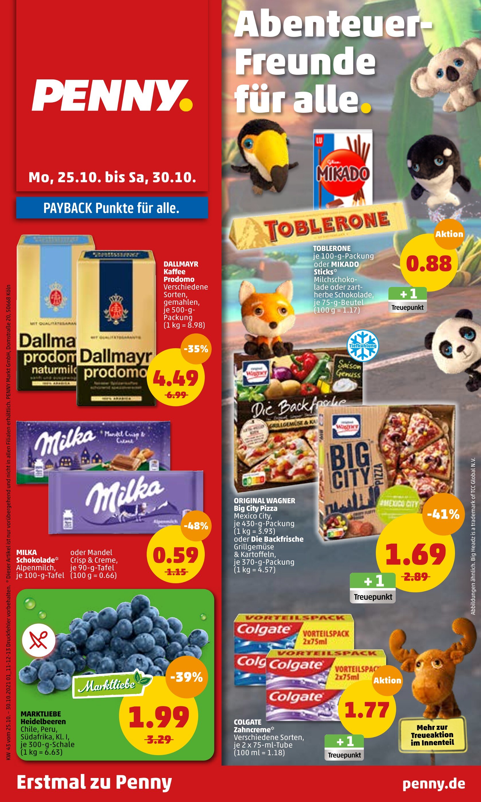 Penny-Markt Prospekt für Großbothen mit 46 Seiten Penny-Markt Prospekt für Großbothen: "Erstmal zu Penny", 46 Seiten, 25.10.2021 - 30.10.2021