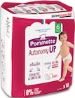 Couche culotte autonomy up taille 6 +16kg x18 - POMMETTE en promo chez Intermarché Super Cholet à 3,27 €