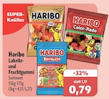 Lakritz- und Fruchtgummi Sortiment im Angebot bei aktiv & irma in Oldenburg Lakritz- und Fruchtgummi Sortiment Angebote von Haribo bei aktiv & irma Oldenburg für 0,79 €