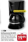 Kaffeeautomat KA 3473 Angebote von Clatronic bei E center Göppingen für 19,99 €