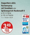 Rachenspray mit Sanddorn oder Spitzwegerich Hustensaft V von Doppelherz aktiv im aktuellen V-Markt Prospekt für 3,49 €