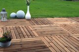 Dalle en bois "Benoue" coloris brun - 100 x 100 cm. Ép. 40 mm - Blooma en promo chez Brico Dépôt Dalle en bois "Benoue" coloris brun - 100 x 100 cm. Ép. 40 mm - Blooma dans le catalogue Brico Dépôt