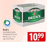 Beck's Angebote von Beck's bei famila Nordost Pinneberg für 10,99 €