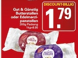 Butterstollen oder Edelmarzipanstollen im Angebot bei WEZ in Barsinghausen Butterstollen oder Edelmarzipanstollen Angebote von Gut & Günstig bei WEZ Barsinghausen für 1,79 €