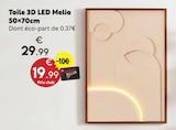 Promo Toile 3d led melio à 19,99 € dans le catalogue Maxi Bazar à Herblay