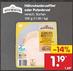 Hähnchenbrustfilet oder Putenbrust von Hofmaier im aktuellen Netto Marken-Discount Prospekt für 1,19 €