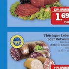 Thüringer Leber- oder Rotwurst im Angebot bei Marktkauf in Fürth Thüringer Leber- oder Rotwurst Angebote bei Marktkauf Fürth für 1,49 €