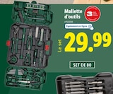 Mallette d’outils - Lidl à Brive-la-Gaillarde Mallette d’outils en promo chez Lidl Brive-la-Gaillarde à 29,99 €