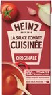 La sauce tomate cuisinée Originale - HEINZ dans le catalogue Intermarché