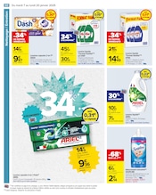 Lessive Angebote im Prospekt "NOUVELLE ANNÉE MEILLEURE PROMO" von Carrefour auf Seite 62