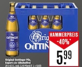 Original Oettinger Pils, Export oder Alkoholfrei Angebote von Oettinger bei Marktkauf Lörrach für 5,99 €