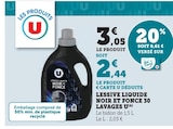 Lessive liquide noir et foncé 30 lavages - U en promo chez U Express Aulnay-sous-Bois à 2,44 €
