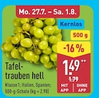 Tafel-trauben hell bei ALDI Nord im Prospekt "" für 1,49 €