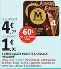 4 cônes glacés noisette & chocolat - MAGNUM dans le catalogue E.Leclerc