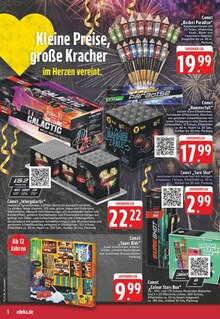 Feuerwerk im E center Prospekt "Aktuelle Angebote" mit 28 Seiten (Krefeld)