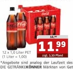 Getränke Quelle WVG Aschersleben - Coca-Cola Angebot im Prospekt Coca-Cola bei Getränke Quelle WVG im Aschersleben Prospekt für 11,99 €