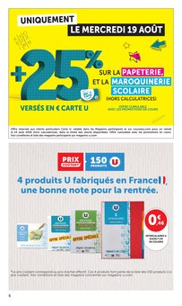Promotion Bureau dans le prospectus Super U, valable du 18/08/2026 au 30/08/2026 Promo Bureau dans le catalogue Super U du moment à la page 6