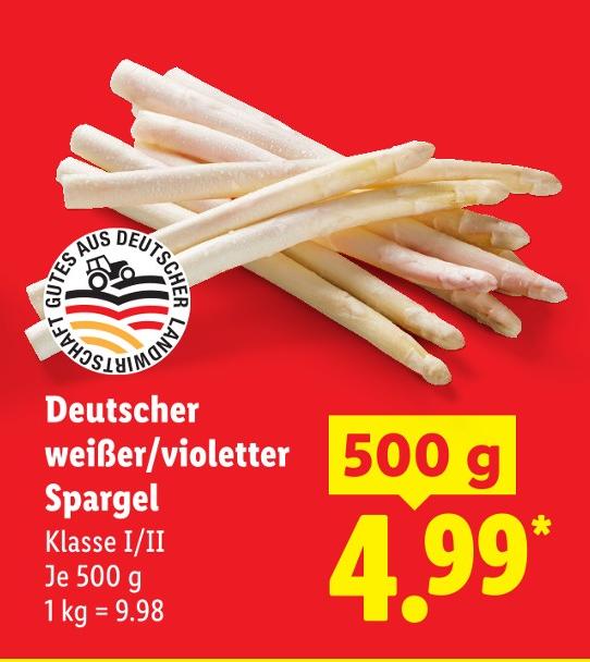Deutscher weißer/violetter Spargel
