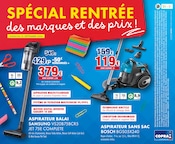 Aspirateur Angebote im Prospekt "SPÉCIAL RENTRÉE des marques et des prix !" von Copra auf Seite 8