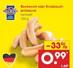 Bockwurst bei Netto Marken-Discount im Rötha Prospekt für 0,99 €