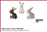 Lapin assis 18 cm - Nicotoy en promo chez Monoprix Antibes à 9,99 €