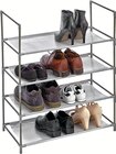 Meuble à chaussures 4 étagères - Intermarché Hyper à Saint-Maur-des-Fossés Meuble à chaussures 4 étagères en promo chez Intermarché Hyper Saint-Maur-des-Fossés à 9,90 €