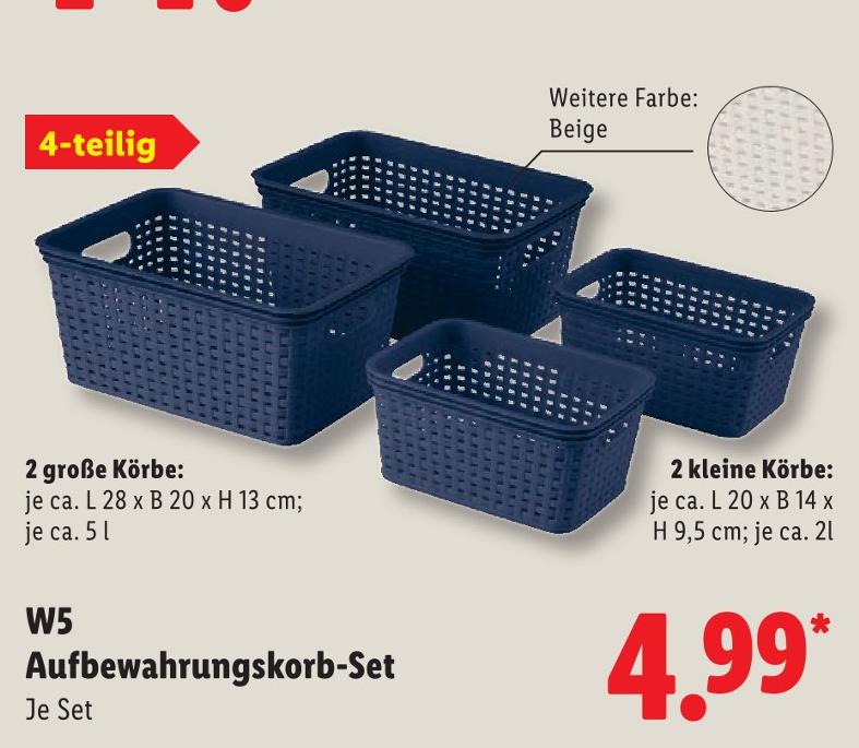 Aufbewahrungskorb-Set