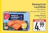 Norwegische Lachsfilets von GUT&GÜNSTIG im aktuellen EDEKA Prospekt für 4,99 €