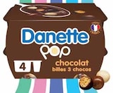 Crème au chocolat avec billes 3 chocos - DANETTE POP à 1,20 € dans le catalogue Intermarché