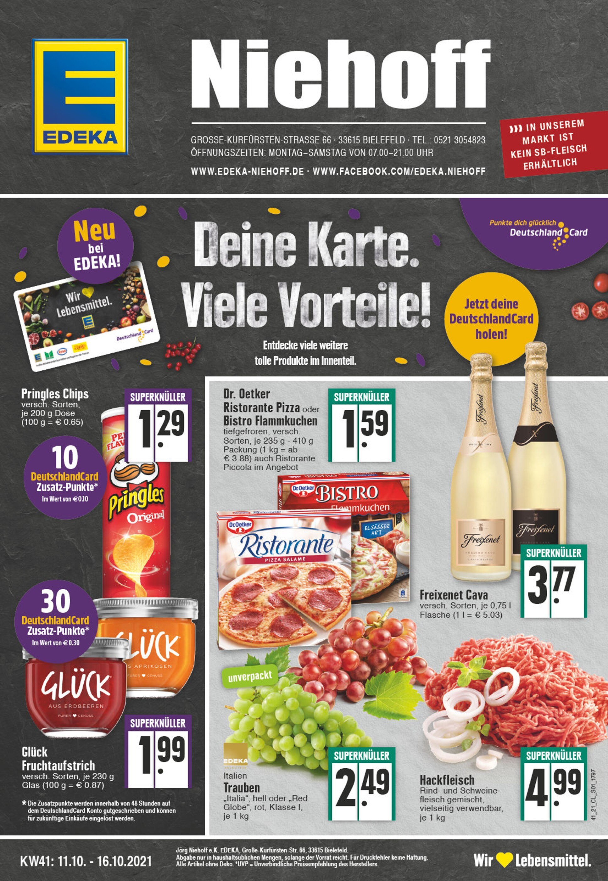 EDEKA Prospekt für Bielefeld mit 24 Seiten EDEKA Prospekt für Bielefeld: "Aktuelle Angebote", 24 Seiten, 11.10.2021 - 16.10.2021