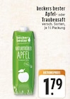 Apfelsaft im Angebot bei E center in Niederkassel Apfelsaft Angebote von beckers bester bei E center Niederkassel für 1,79 €