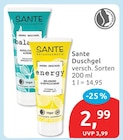 Duschgel von SANTE für 2,99 € bei budni im Angebot Duschgel von SANTE im aktuellen budni Prospekt