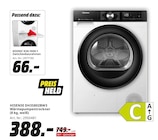 DH3S802BW3 Wärmepumpentrockner Angebote von Hisense bei MediaMarkt Saturn Monheim für 388,00 €