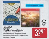 Abreiß- / Postkartenkalender für 3,99 € bei ALDI Nord im Angebot Abreiß- / Postkartenkalender im aktuellen ALDI Nord Prospekt