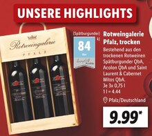 Rotwein im aktuellen Lidl Prospekt für €9.99