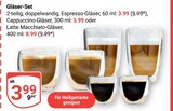 Espresso-Gläser Angebote bei GLOBUS Hanau für 3,99 €