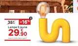 Lampe S jaune - LEROY MERLIN Lampe S jaune à 29,90 € dans le catalogue LEROY MERLIN