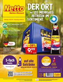Bier im Netto Marken-Discount Prospekt "Aktuelle Angebote" mit 49 Seiten (München)