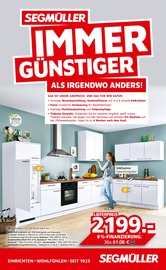 Aktueller Segmüller Prospekt mit Küche, "SEGMÜLLER Immer günstiger", Seite 1