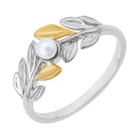 Promo Bague en or jaune et argent rhodié perle de culture à 92,00 € dans le catalogue E.Leclerc à Saint-Pierre-du-Mont