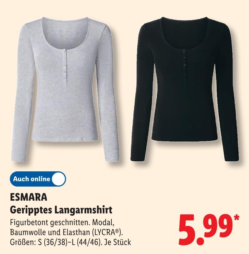 Geripptes Langarmshirt