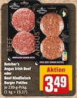 Angus Irish Beef oder Beef Rindfleisch Burger Patties Angebote von Butcher's Burger bei REWE Rheine für 3,49 €