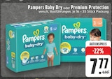 Baby Dry oder Premium Protection Angebote von Pampers bei EDEKA Hückelhoven für 7,77 €