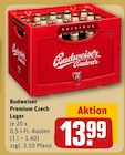 Premium Czech Lager Angebote von Budweiser bei REWE Baunatal für 13,99 €