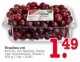 Trauben rot Angebote bei E center Mannheim für 1,49 €